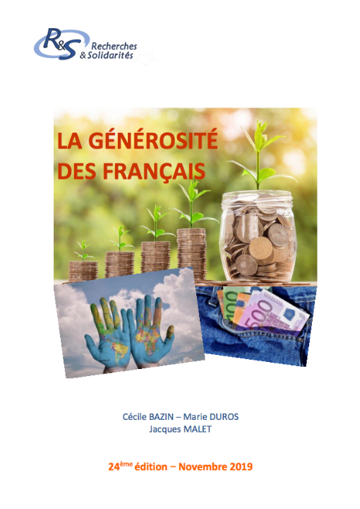 La générosité par Cécile Bazin, Marie Duros et Jacques Malet. 24e éd, novembre 2019