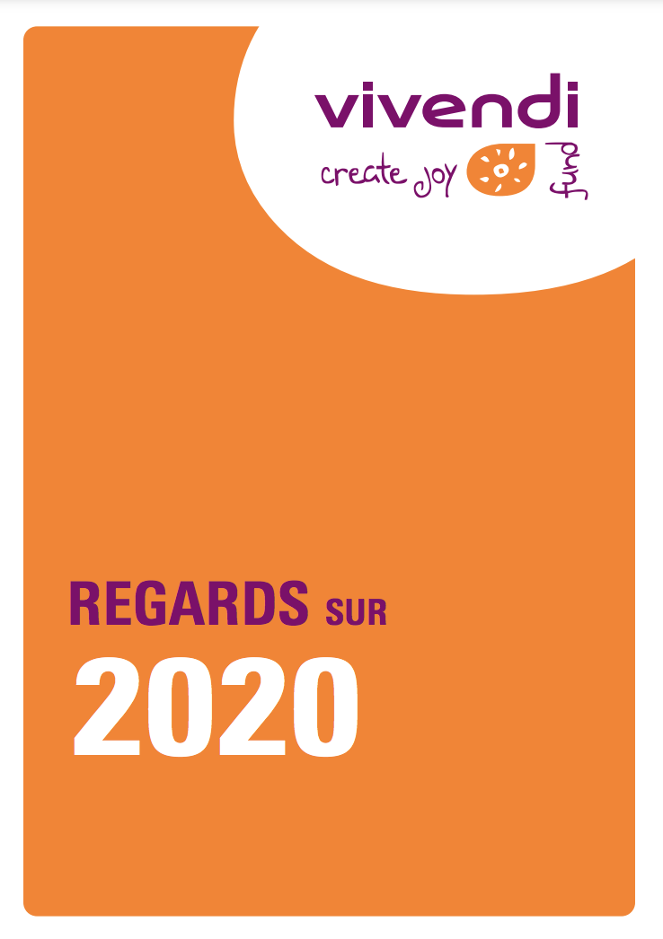 Couverture du rapport d'activité 2020 de Vivendi Create Joy