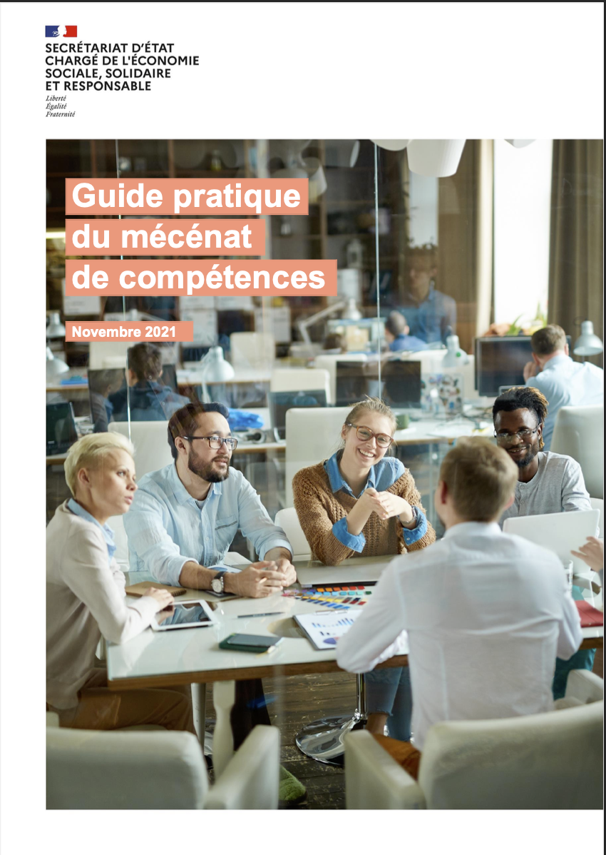 La une du guide pratique mecenat de competences