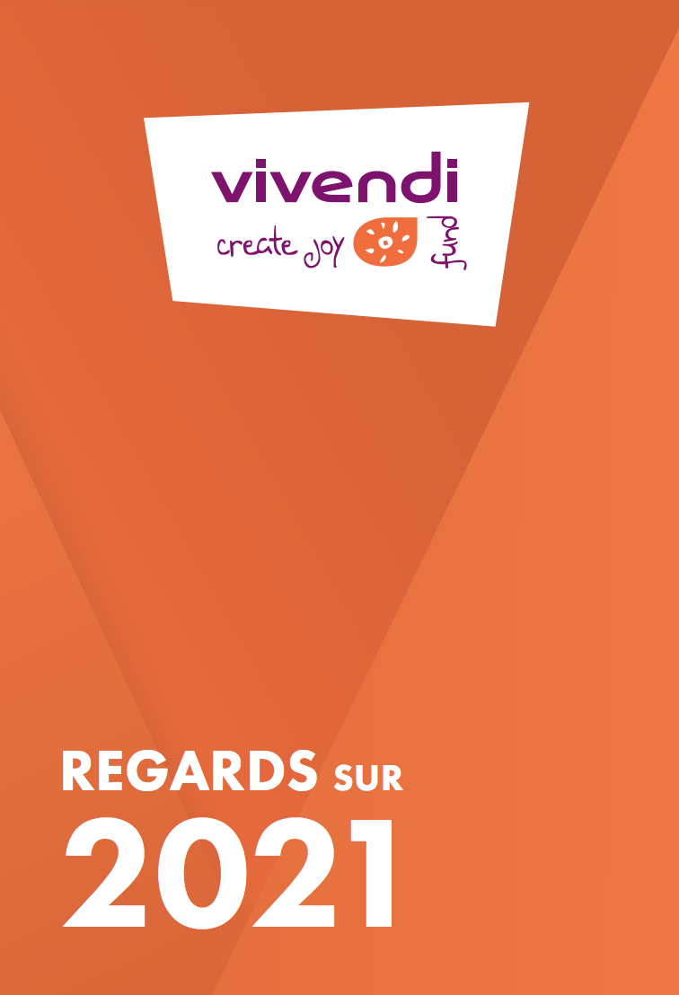 Regards sur 2021 Vivendi Create Joy : couverture du rapport d'activité