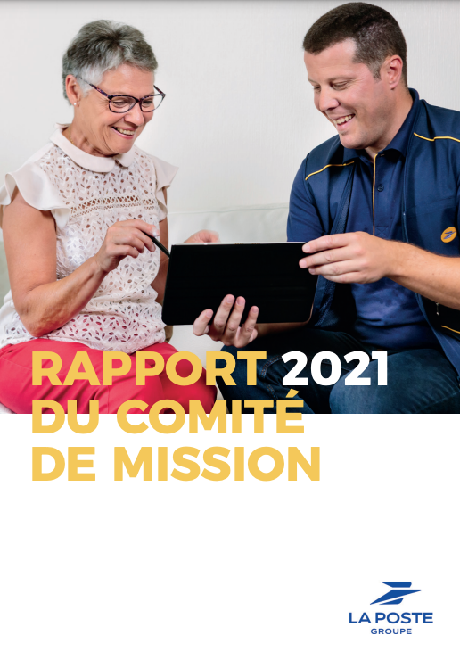 Rapport 2021 du comité de mission du Groupe La Poste - couverture