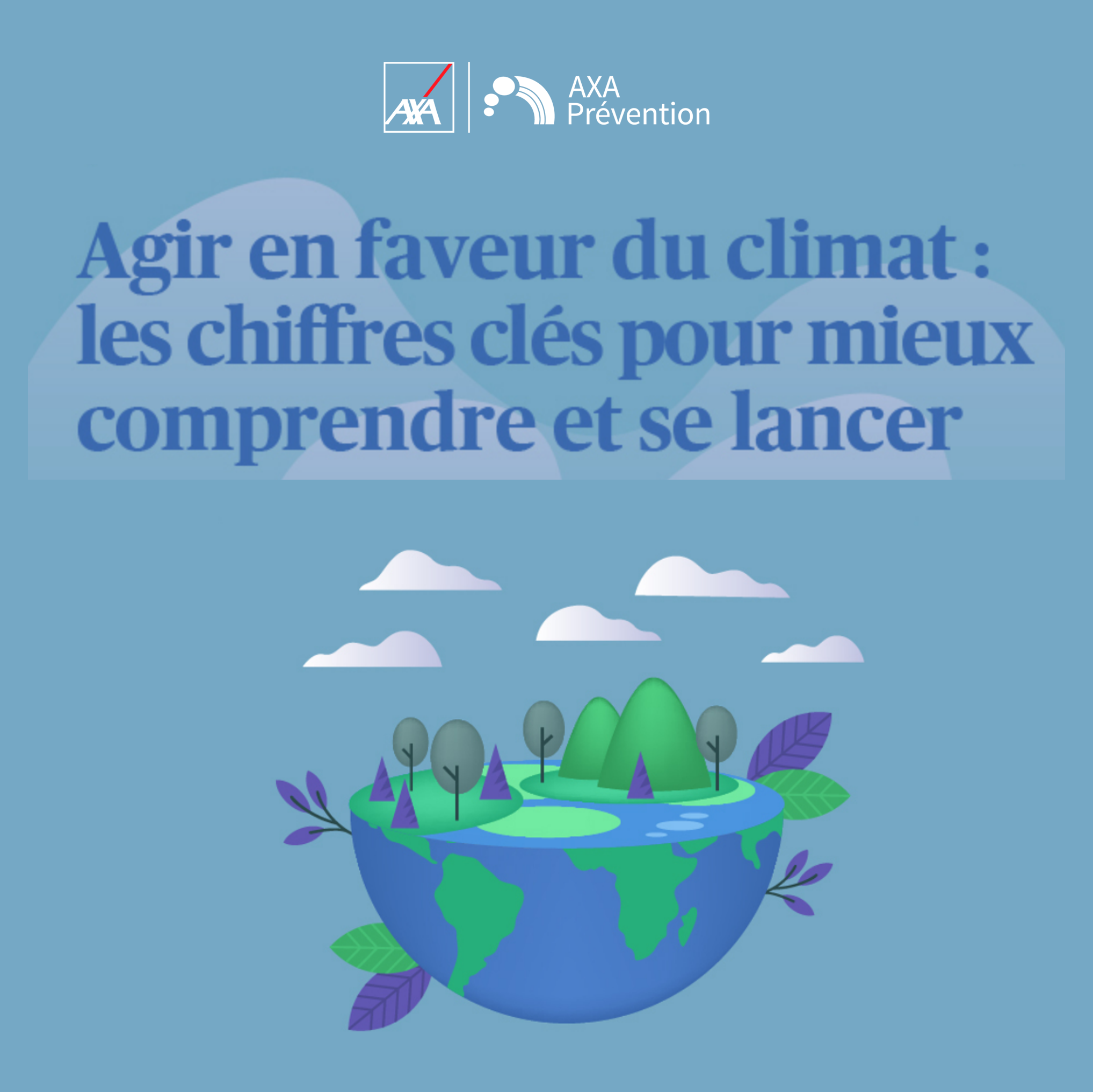 Les chiffres clés du réchauffement climatiques, en image - Crédit photo : Axa France