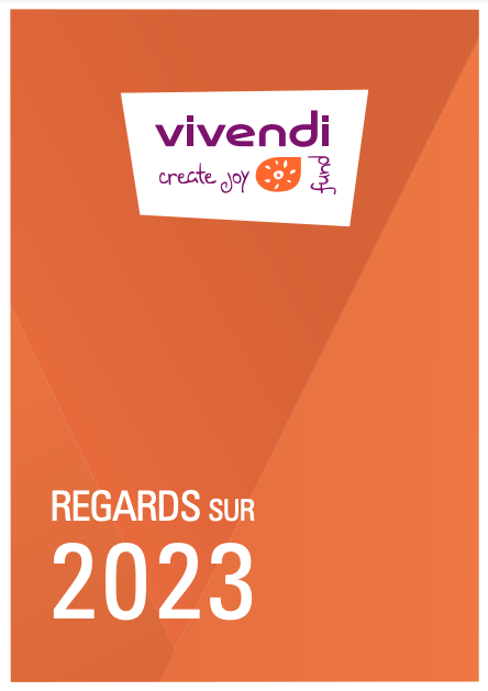 Couverture du rapport d'activité 2023 de Vivendi Create Joy