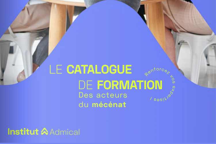 Le catalogue de formation des acteurs du mécénat - Crédit photo : Admical