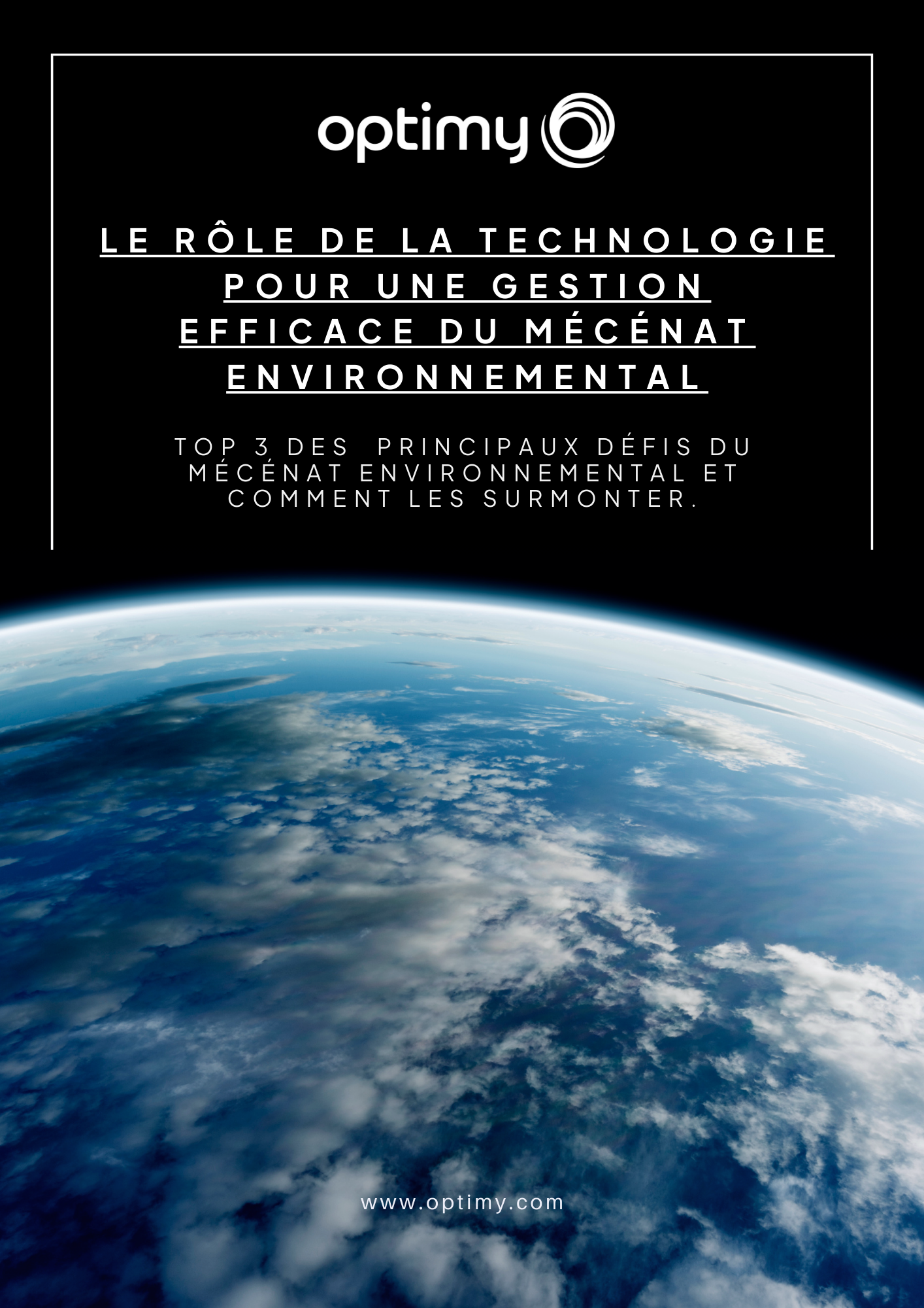 Mécénat environnemental : le rôle de la technologie pour une gestion efficace - Crédit photo : Optimy