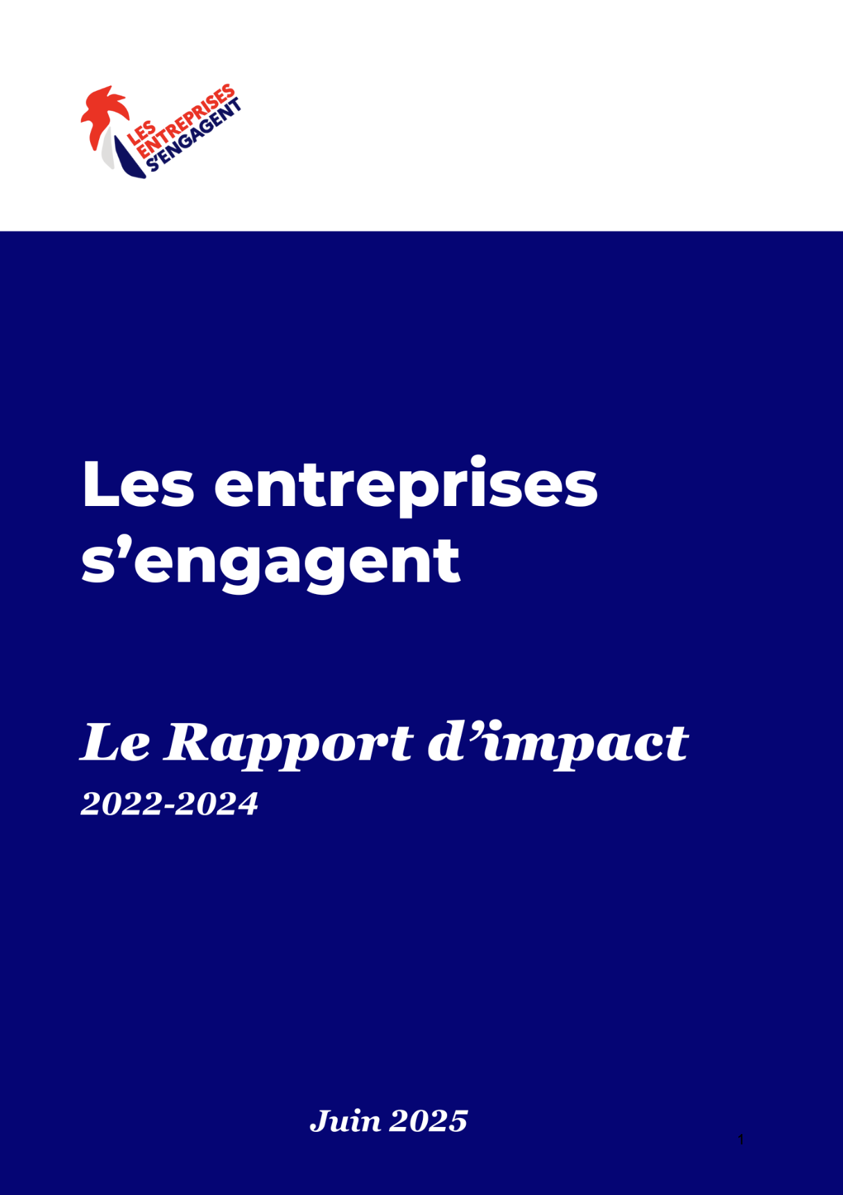 Rapport d'impact - Les entreprises s'engagent