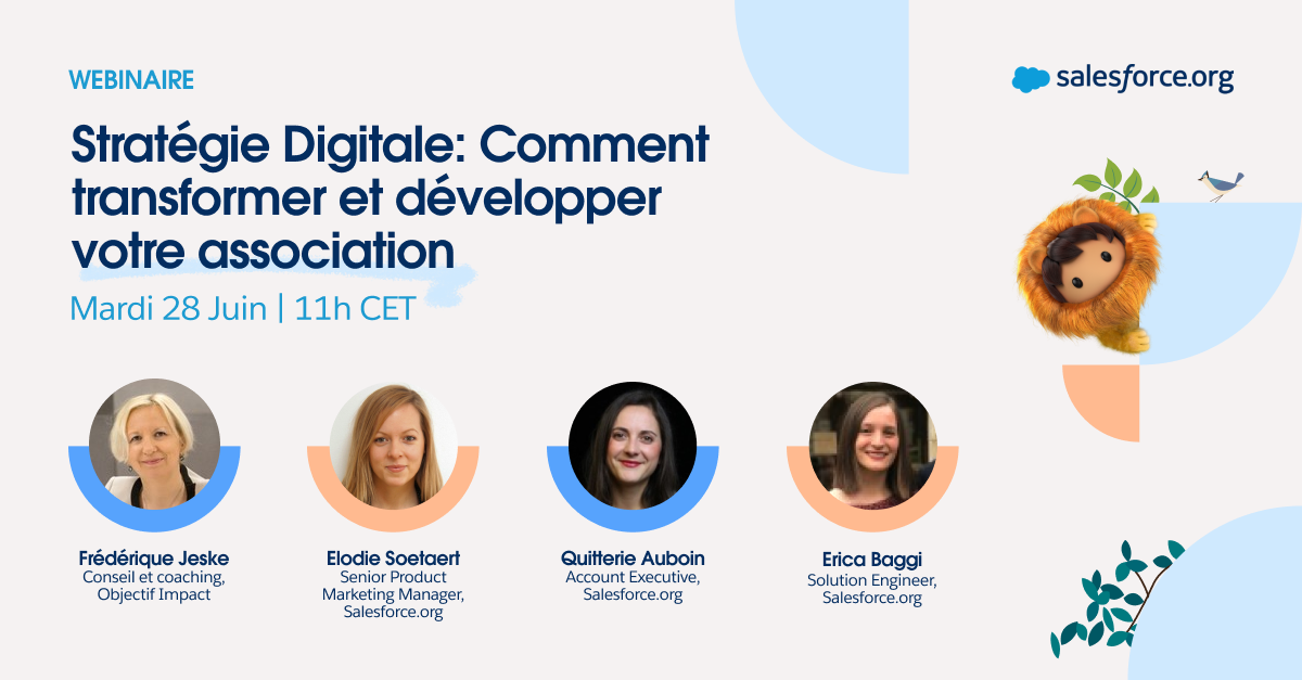 Webinaire Salesforce sur la stratégie digitale des associations 28 juin 2022