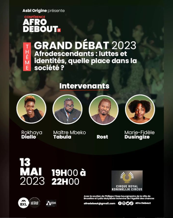 Affiche de la conférence Afro Debout
