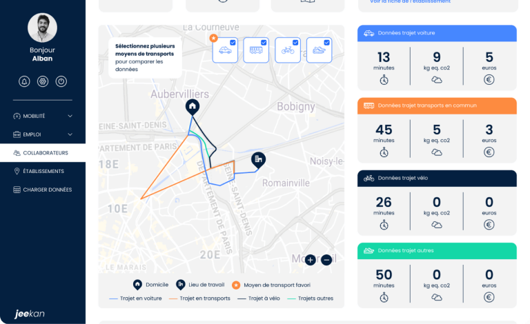 Optimiser les déplacements de ses collaborateurs grâce Jeekan - Crédit photo : DR