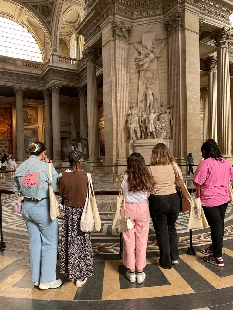 Visite du Panthéon dans le cadre du festival Quartier du livre 2023. Crédit photo : Rêv'Elles.