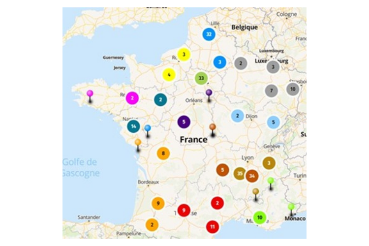 Carte interactive Réveillons