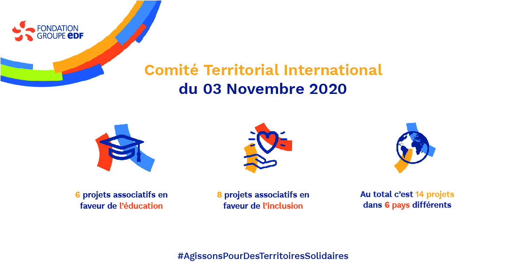 14 nouveaux projets soutenus à l’international grâce au mécénat de la Fondation groupe EDF en faveur de l’inclusion et l’éducation