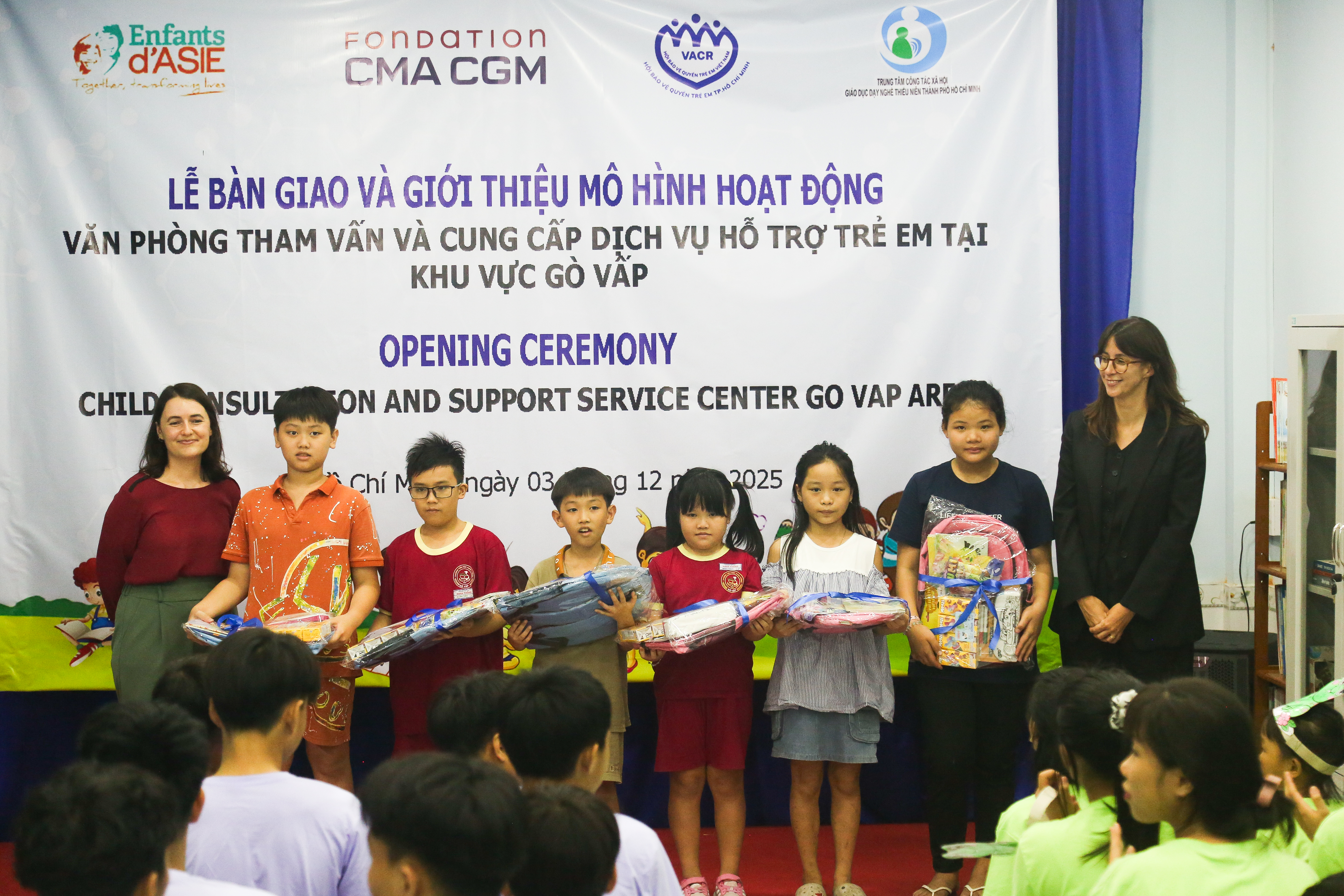 Inauguration centres éducatif au Vietnam Enfants d'Asie 