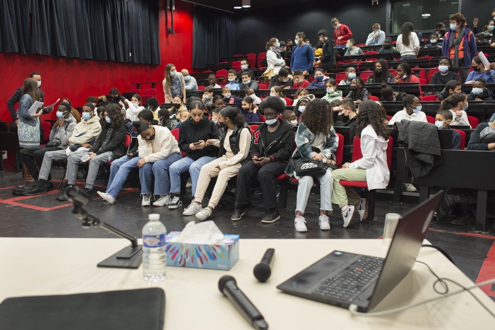 « Des pépites à la rencontre des icebergs » le 11 mars à Mantes-La-Jolie. Crédit : Grégoire Maisonneuve / Fondation Transdev. 