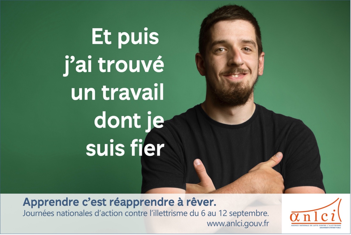 Vincent, l’un des bénéficiaires de l’association CLE, a été choisi pour participer à la campagne d’affichage nationale des JNAI 2021.