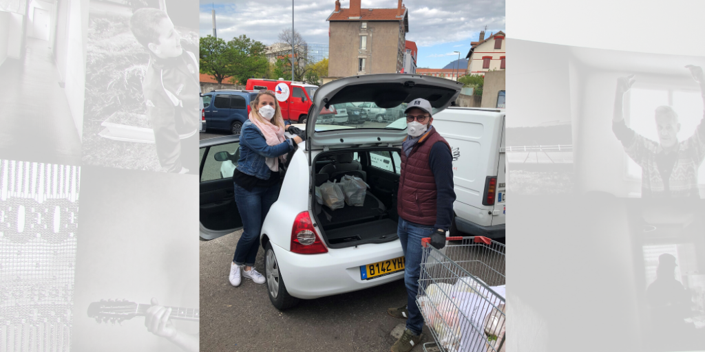 Steve, adhérent à l'ANEF 63, a rejoint l'équipe de volontaires pour assurer la livraison de colis alimentaires