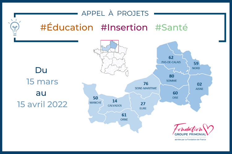 Appel à Projets - régions Normandie et Hauts-de-France - du 15 mars au 15 avril 2022