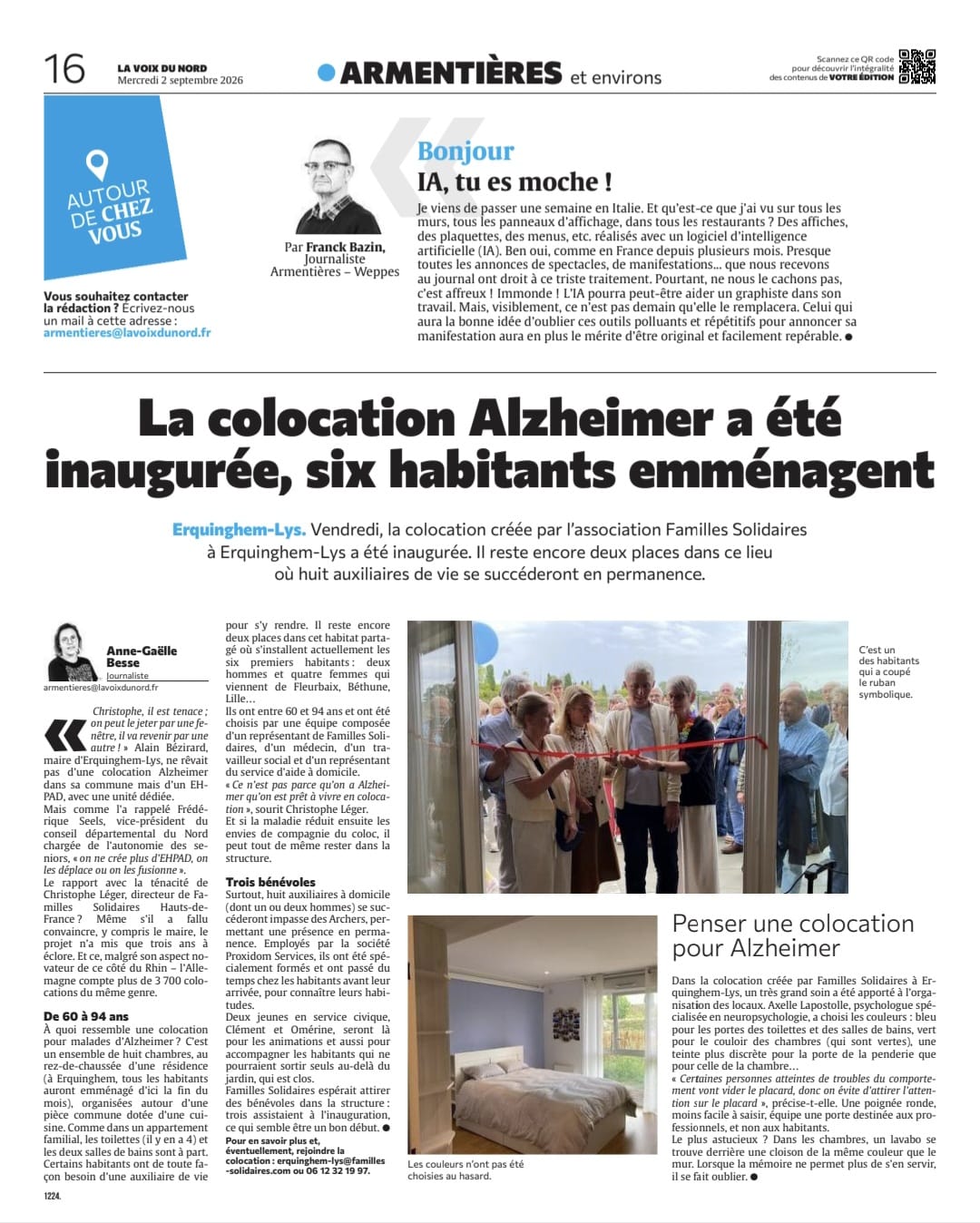 Article paru dans La Voix du Nord