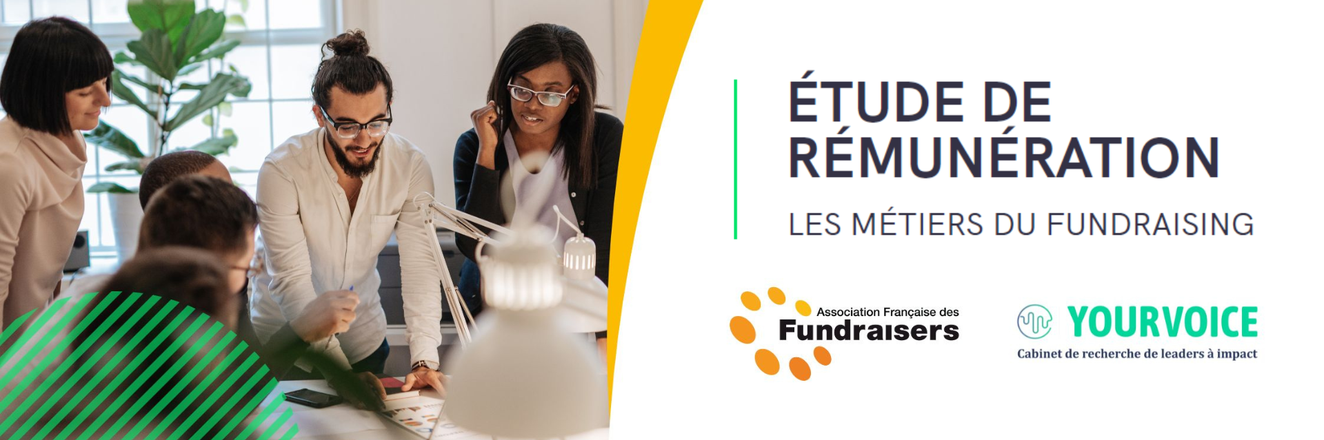 Étude sur les rémunérations des métiers du fundraising - YourVoice et Association Française des Fundraisers - Crédit photo : DR.