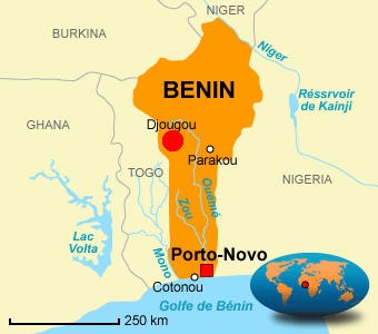 carte benin