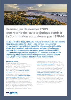 Couverture Normes ESRS