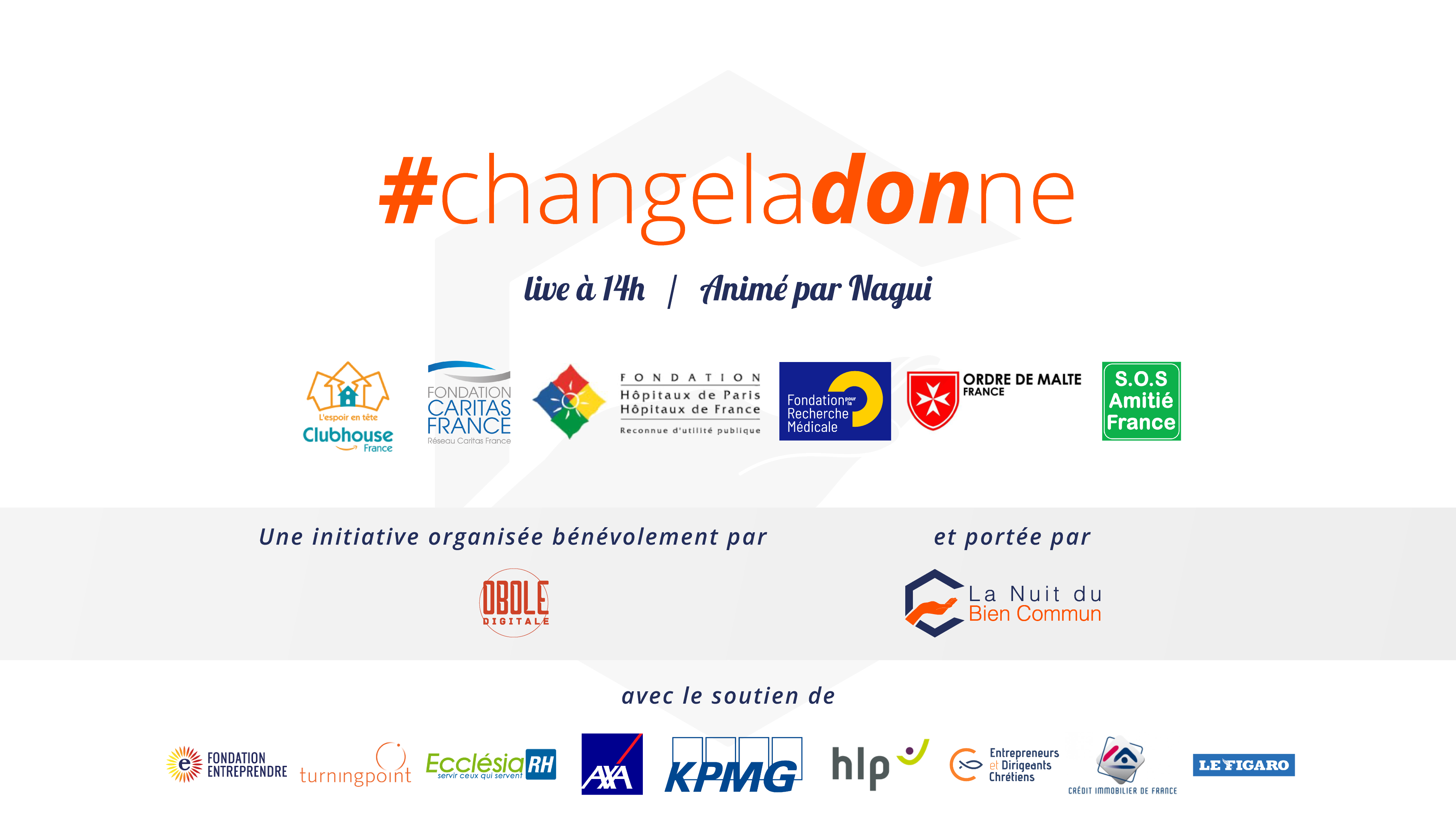 Live-dons #changeladonne le 14 avril à 14h