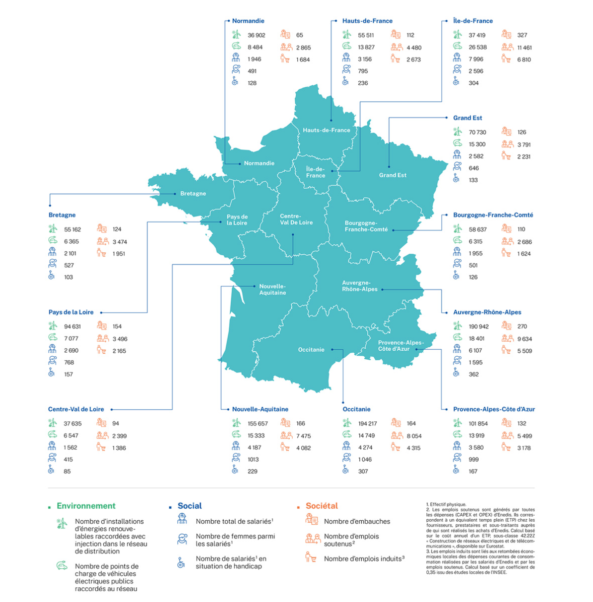 Carte des régions administratives 