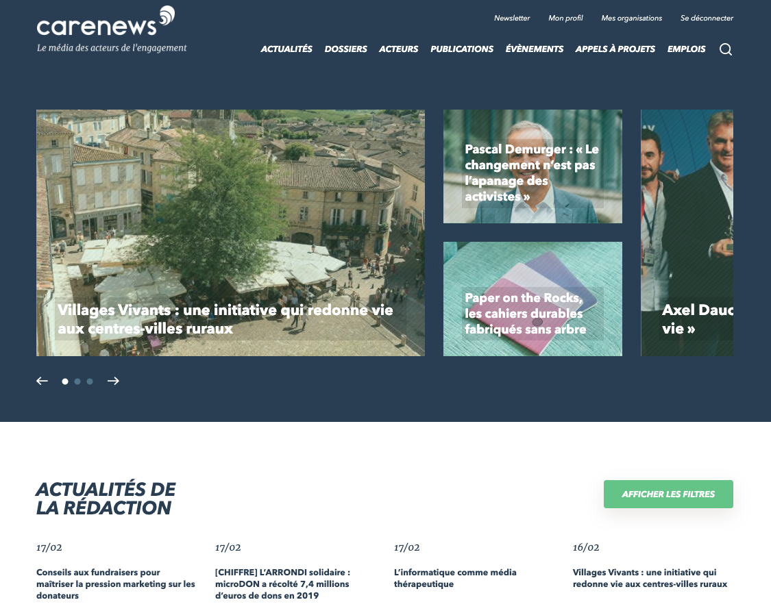 carenews le média des acteurs de l'engagement