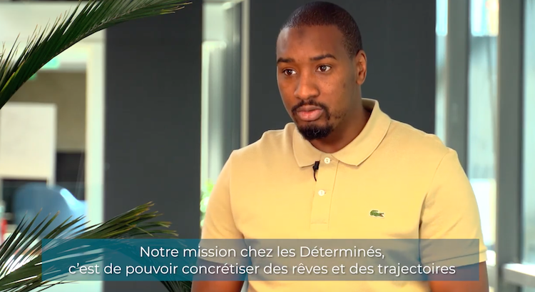 Moussa Camara pour l'association les Déterminés. Crédit : Carenews