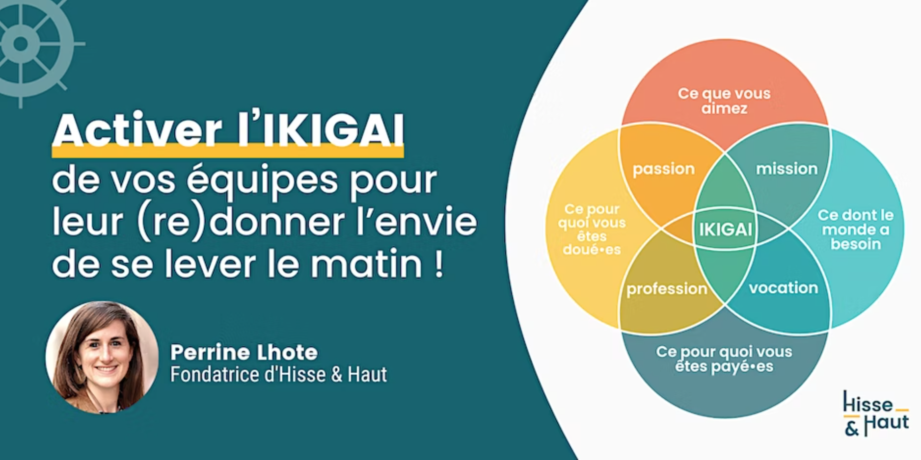 Activer l’IKIGAI de vos équipes pour leur (re)donner l’envie de se lever le matin ! - Crédit photo : Hisse-et-Haut