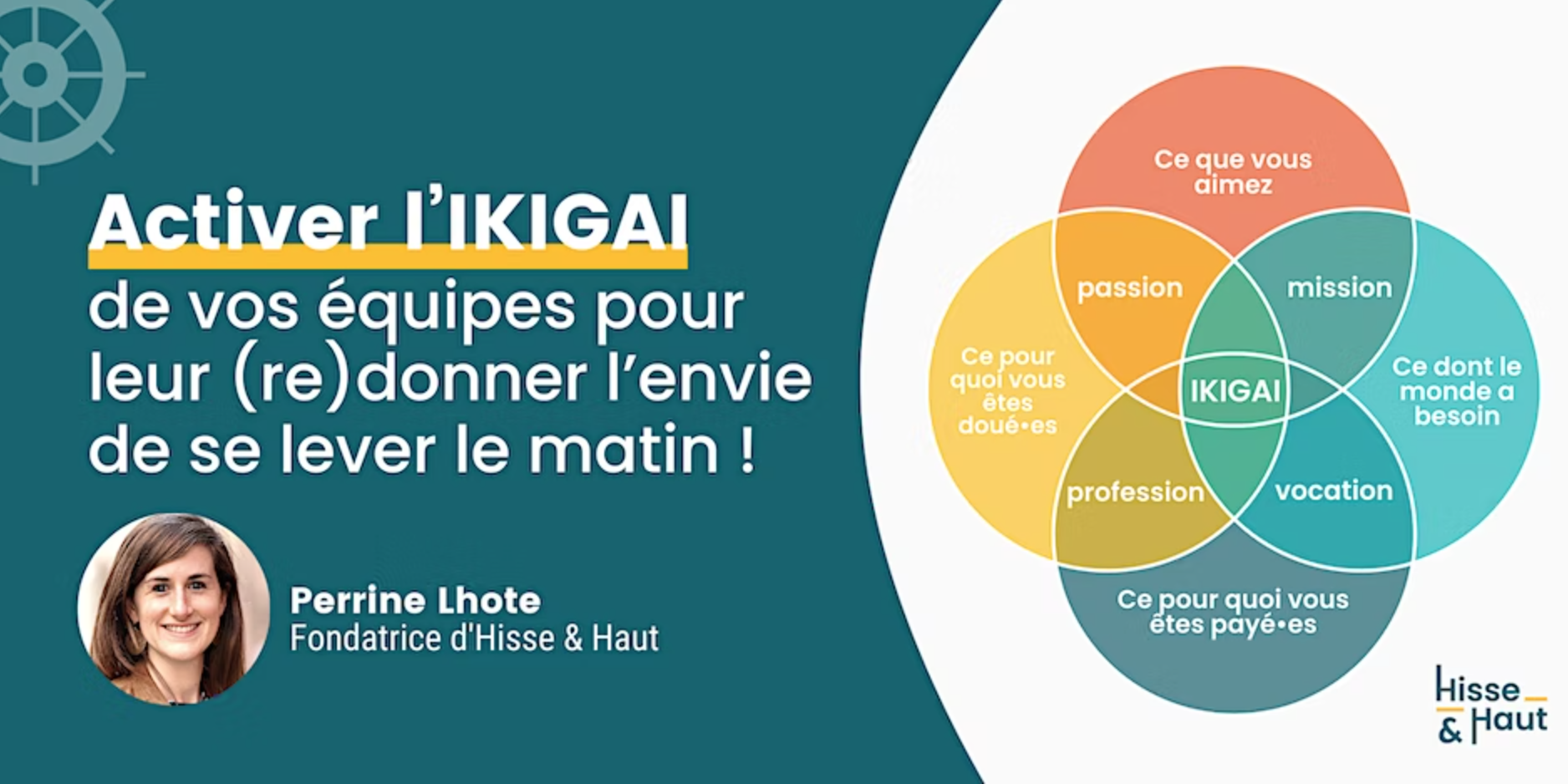 Activer l’IKIGAI de vos équipes pour leur (re)donner l’envie de se lever le matin ! -  Crédit photo : Hisse-et-Haut