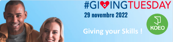 GIVING TUESDAY : KOEO propose un webinaire spécial mécénat de compétences le 29 novembre prochain ! - Crédit photo : KOEO