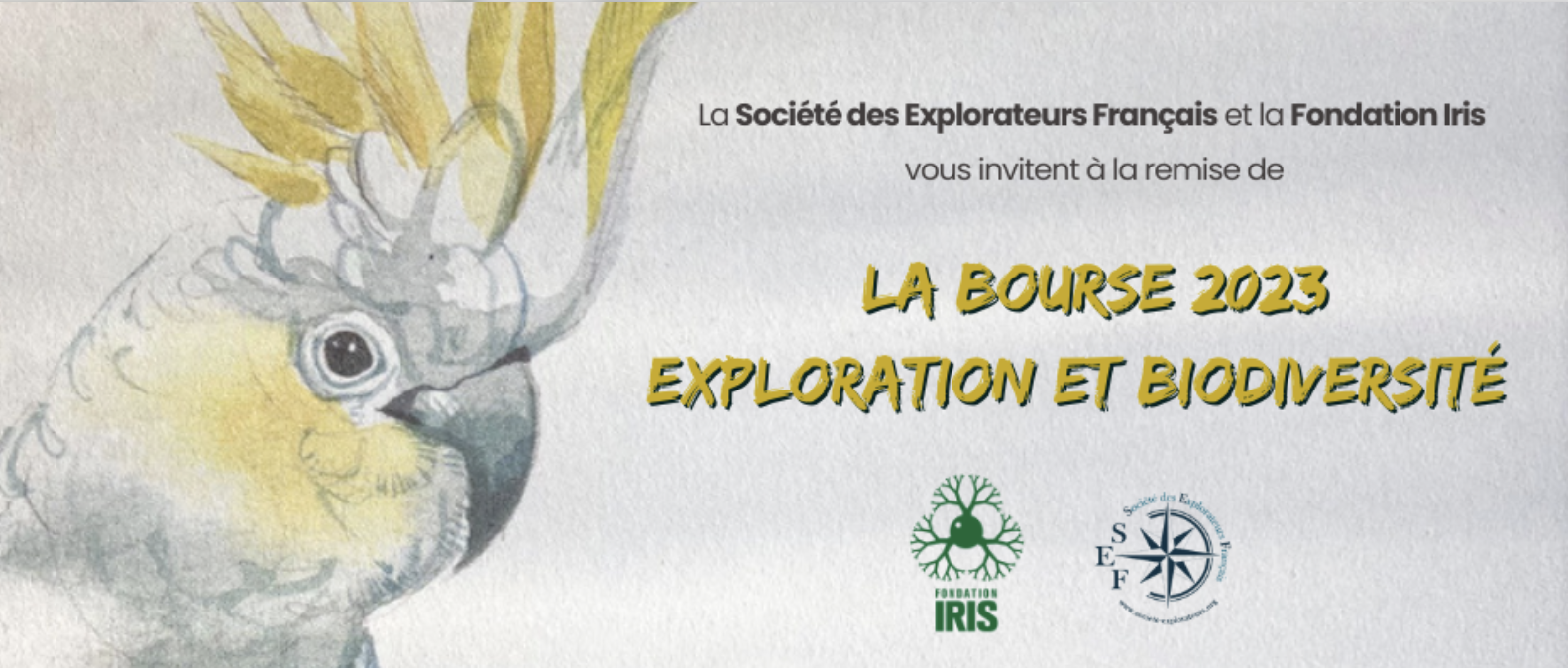 Remise de la Bourse SEF-IRIS 2023 « Exploration et biodiversité » -  la Fondation Iris et la Société des Explorateurs Français