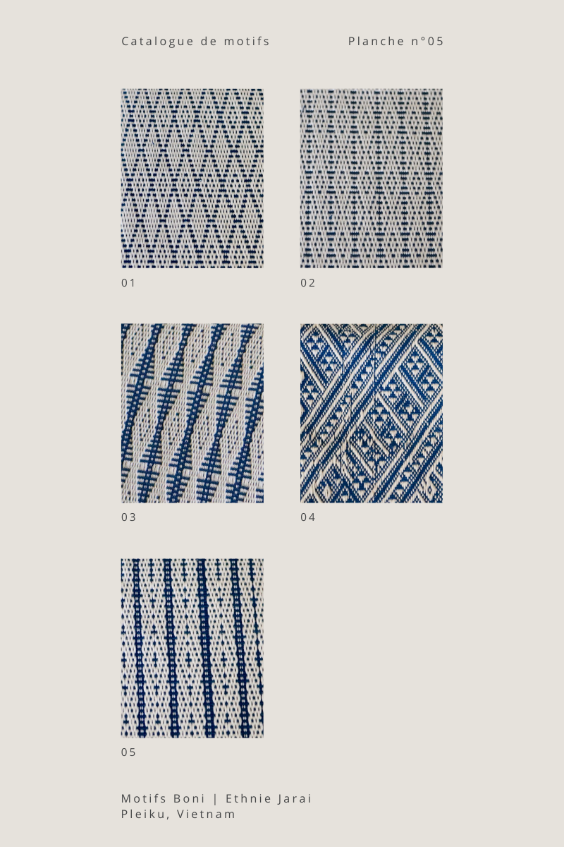 Catalogue de motifs traditionnels Jarai