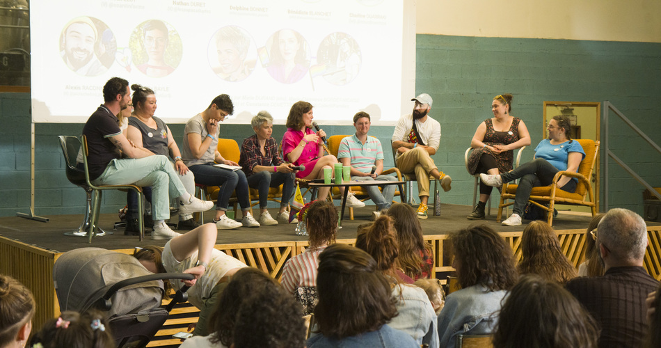 Table ronde sur "Devenir parent & faire famille lorsqu'on est queer : un panorama des possibles" - Crédit photo : DR