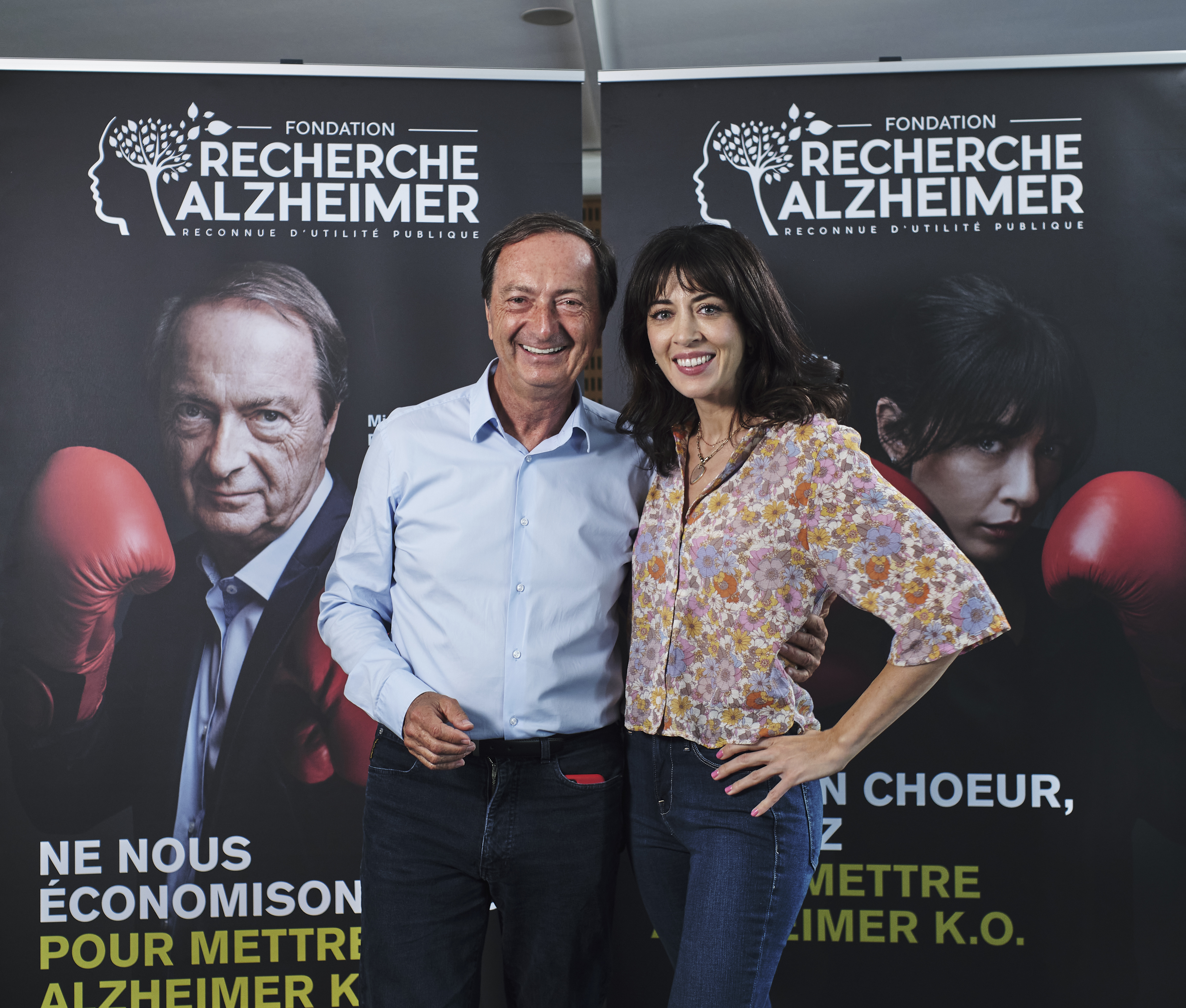 Michel-Edouard Leclerc et Nolwenn Leroy marraine d'"une orchidée pour la mémoire".