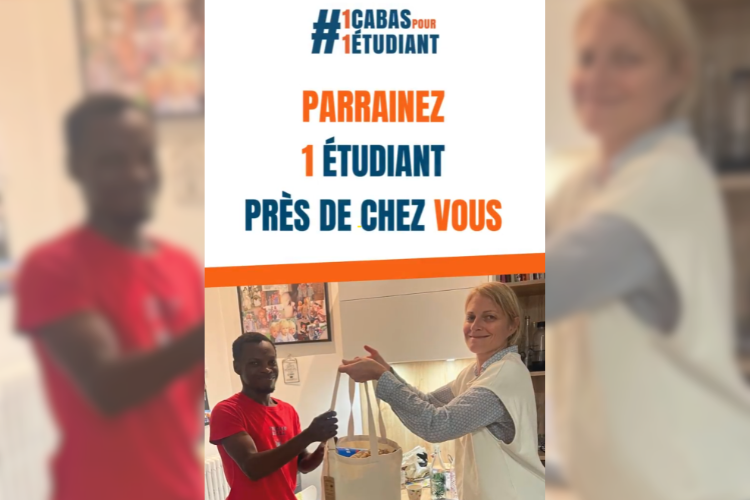 Visuel campagne 1 cabas Pour 1 Etudiant 