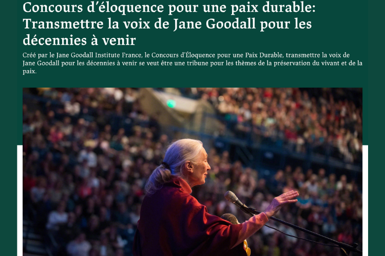 Finale du Concours d'Éloquence pour une Paix Durable du Jane Goodall Institute - Crédit photo : DR