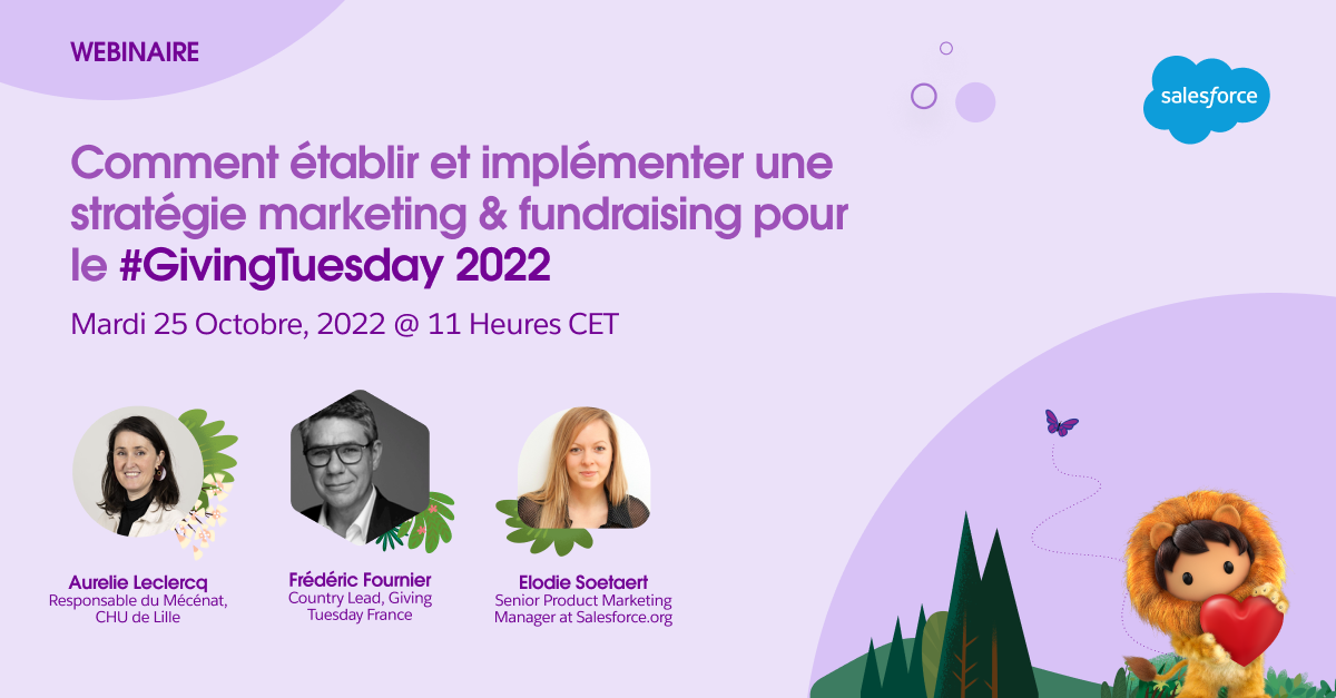 Webinaire Salesforce.org pour préparer Giving Tuesday 2022