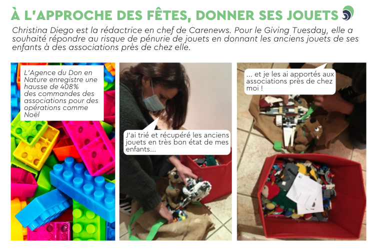 Christina a collecté des jouets