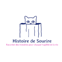 logo association histoire de sourire avec un chat