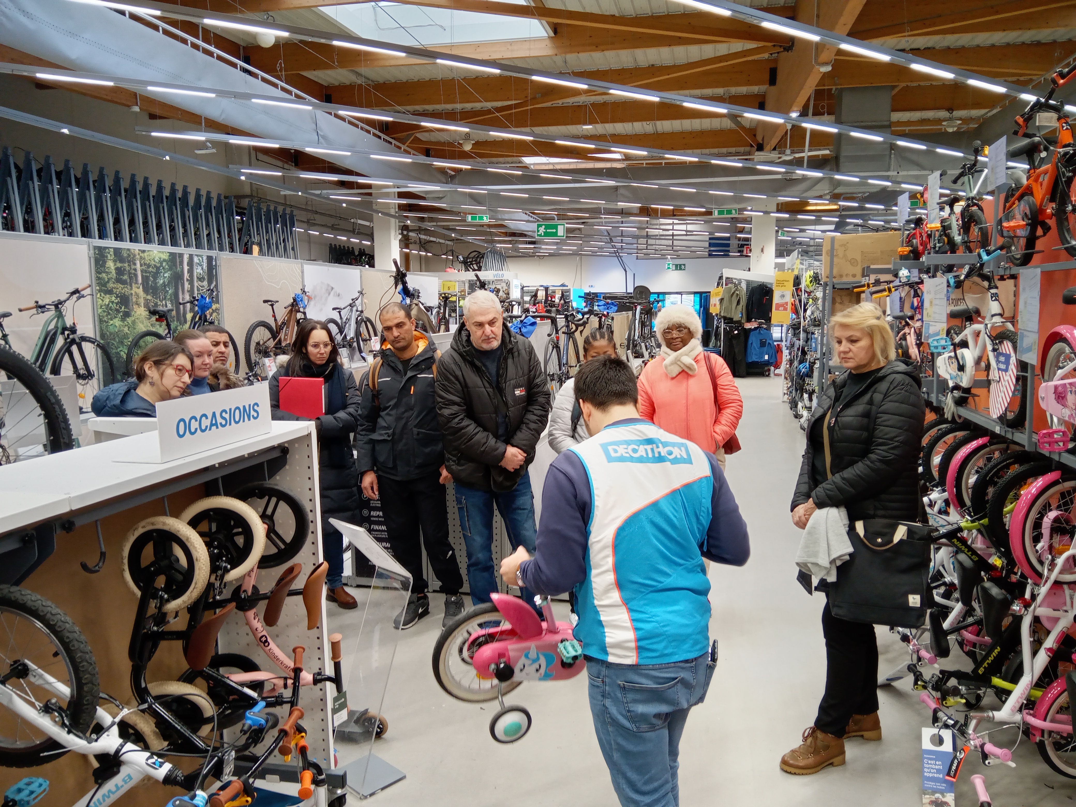 Visite de Decathlon avec FACE Loire