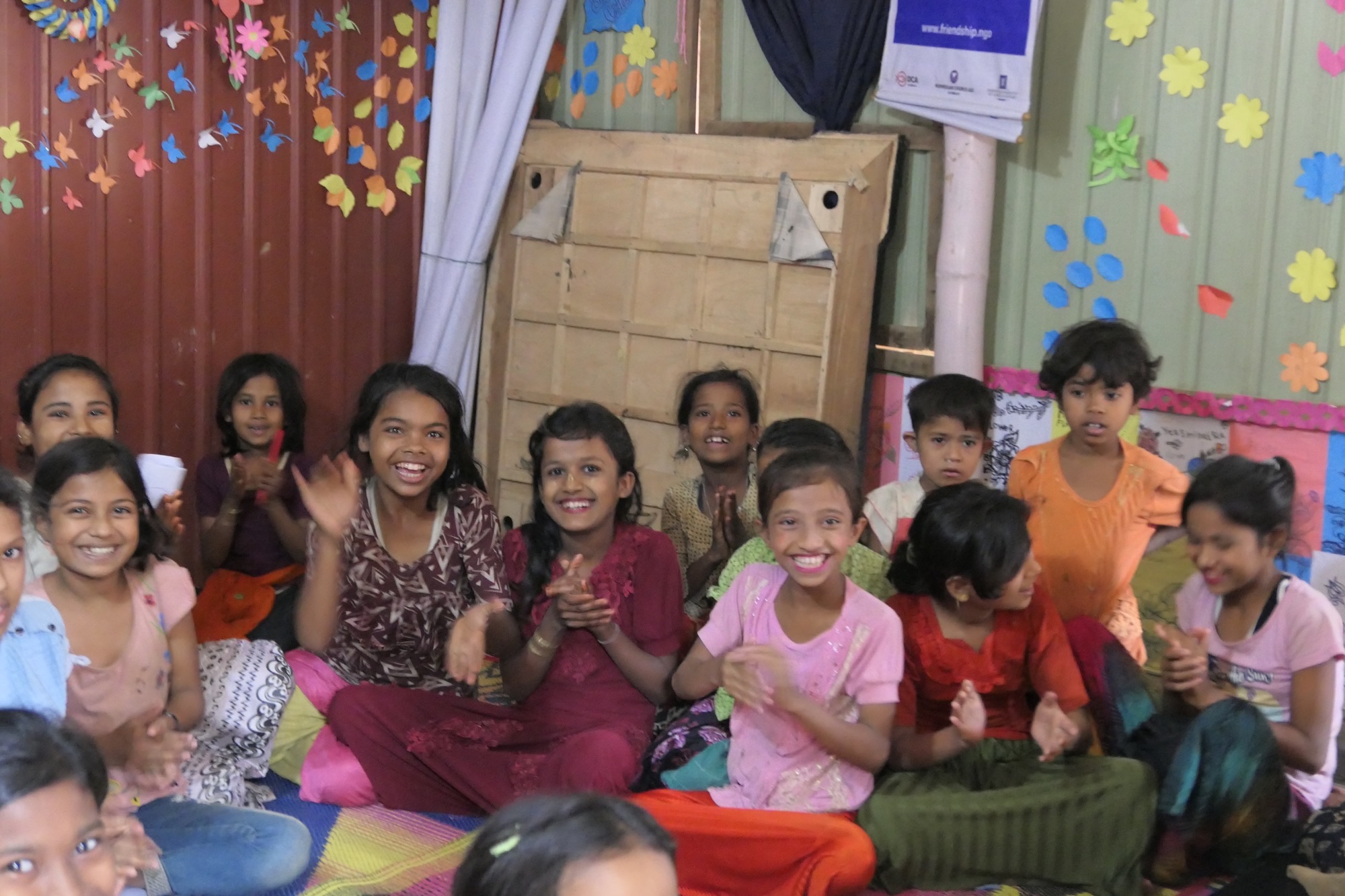 Enfants accompagnés par l'ONG Friendship au Bangladesh