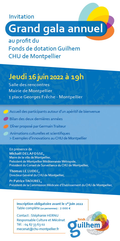 Programme du Gala du Fonds Guilhem