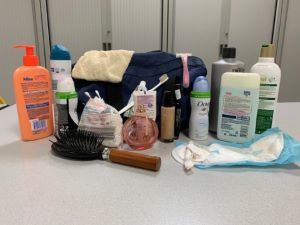 Kit d'hygiène utilisé pendant les ateliers