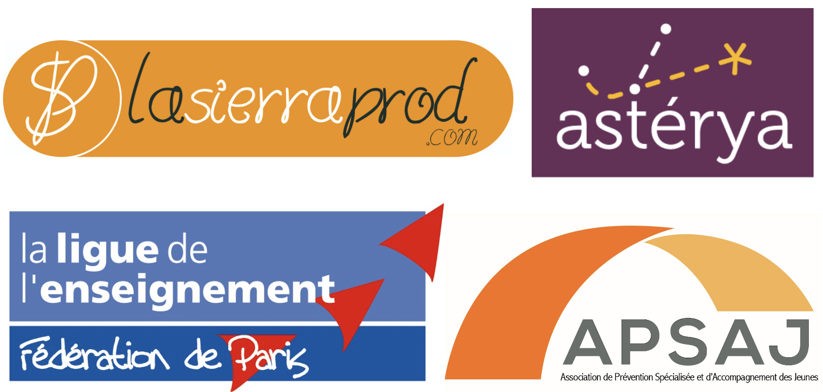 Logos des lauréats de l'appel à projets