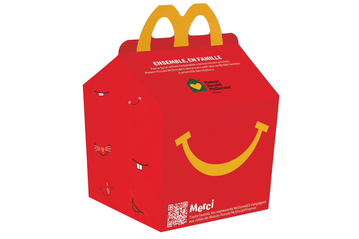 Le nouveau Happy Meal Solidaire. Crédit : Maison Ronald McDonald France