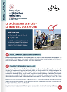 Fiche technique "Le lycée avant le lycée"