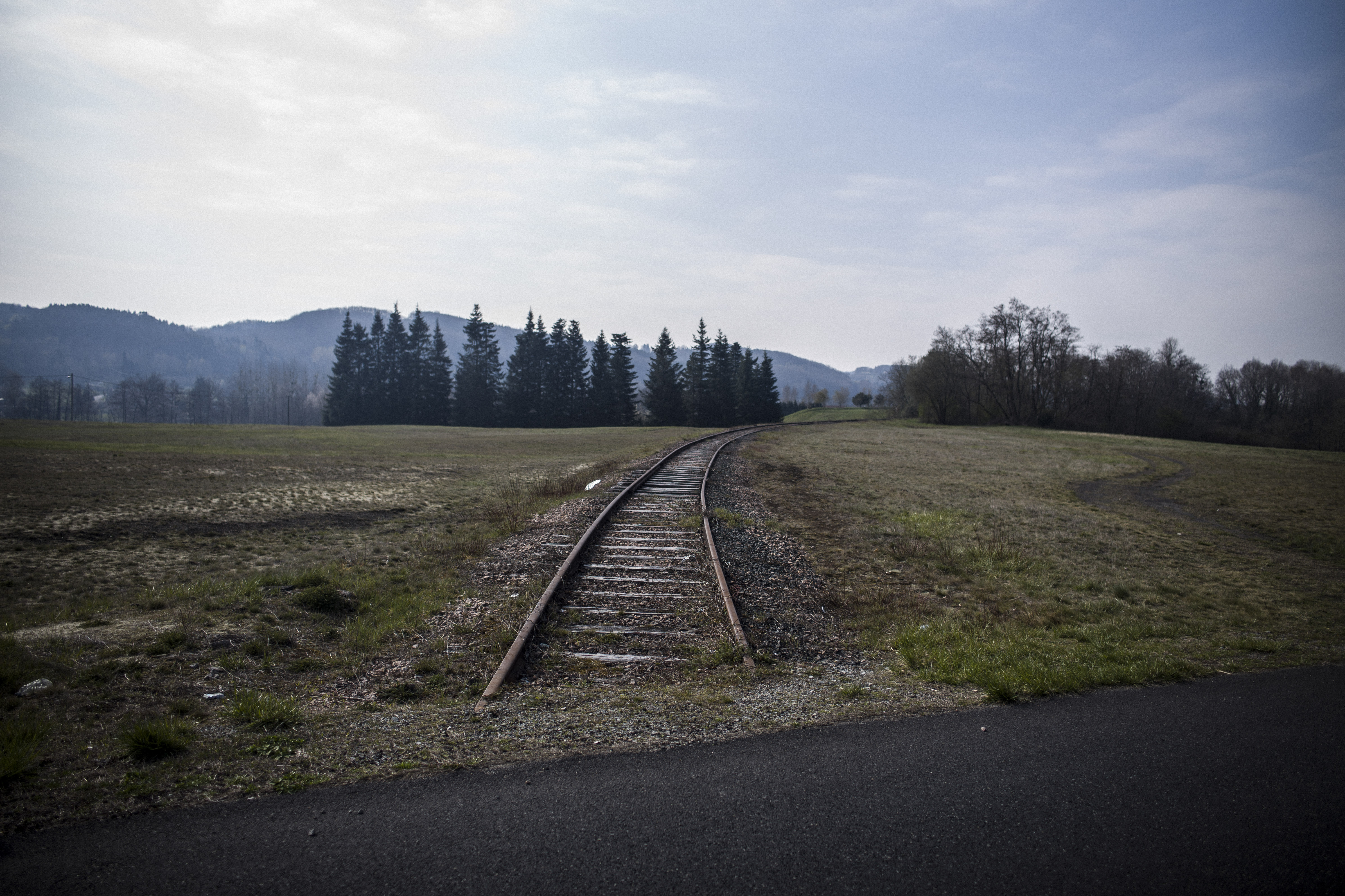 Un chemin de fer à l'abandon en Auvergne