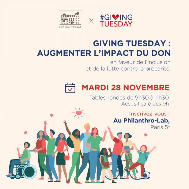 Conférence « Giving Tuesday : augmenter l’impact du don » - Le Philanthro-Lab et Giving Tuesday France